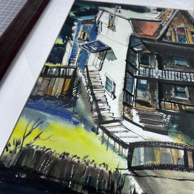Water Color By Nishijima Old Houses