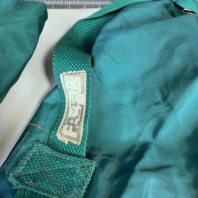2 GREEN Nylon Duffel Bags 