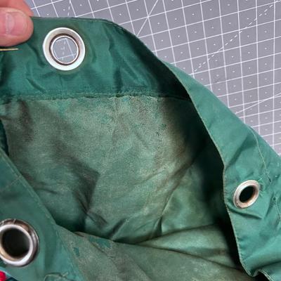 2 GREEN Nylon Duffel Bags 