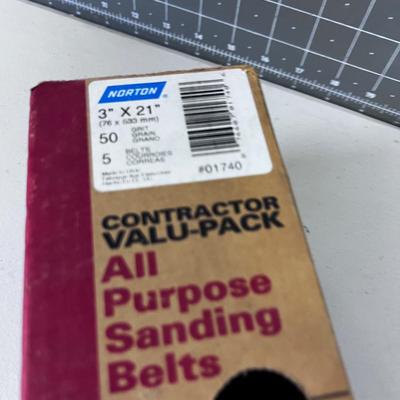 50 Grit Sanding Belts NEW (4) - 3 X 21