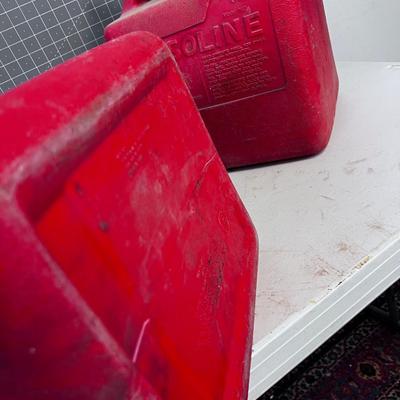 (2) 6 Gallon Gas Cans Plastic