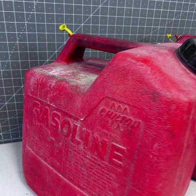 (2) 6 Gallon Gas Cans Plastic