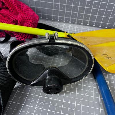 Diving Items: Snorkel & Mask, Weights, Flippers