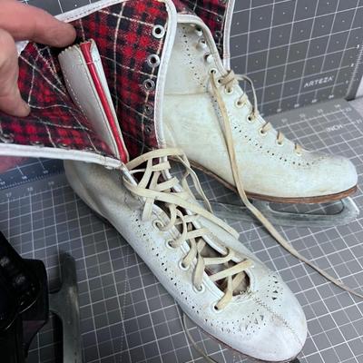 (3) Pair of VINTAGE Ice Skates