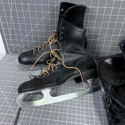 (3) Pair of VINTAGE Ice Skates