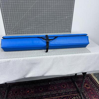 ROLL A TABLE: Folding Camp Table with Aluminum Legs 