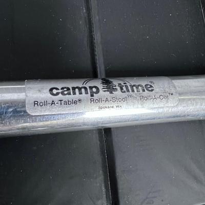 ROLL A TABLE: Folding Camp Table with Aluminum Legs 