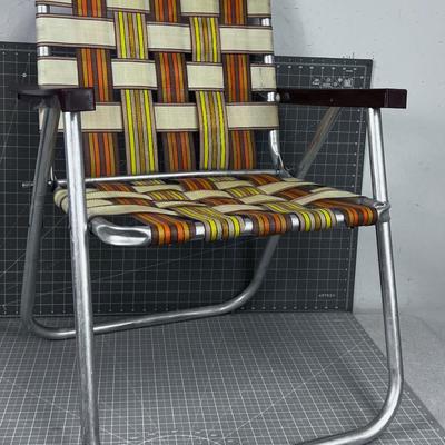 Folding Aluminum Chair, Old School Cool 
