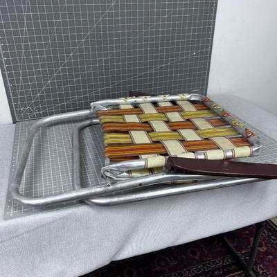 Folding Aluminum Chair, Old School Cool 