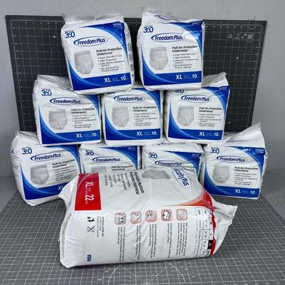 FREEDOM PLUS Underwear, (Adult Diapers) 
