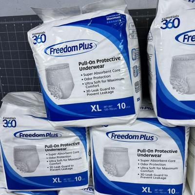 FREEDOM PLUS Underwear, (Adult Diapers) 