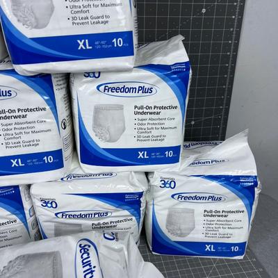 FREEDOM PLUS Underwear, (Adult Diapers) 