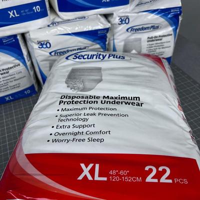 FREEDOM PLUS Underwear, (Adult Diapers) 