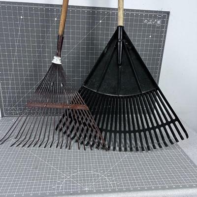 2 Leaf Racks - Plastic and Metal 