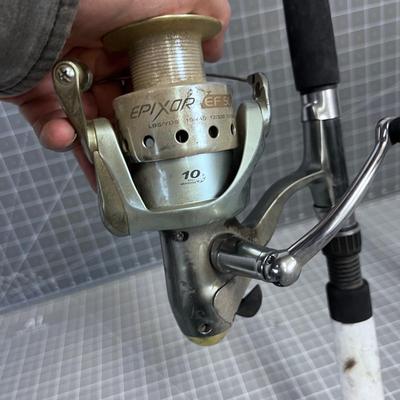 2 Fishing Poles - Only 1 has a reel