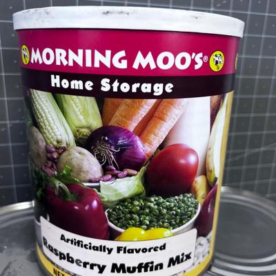 No. 10 Cans of Apple Slices and Muffin Mix. 