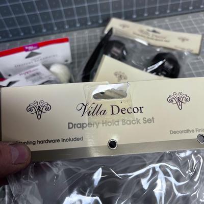 Drapery Hold Back, NEW mixed Lot 13 SETS!!