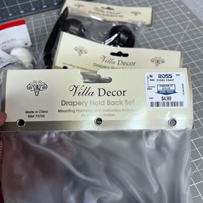 Drapery Hold Back, NEW mixed Lot 13 SETS!!