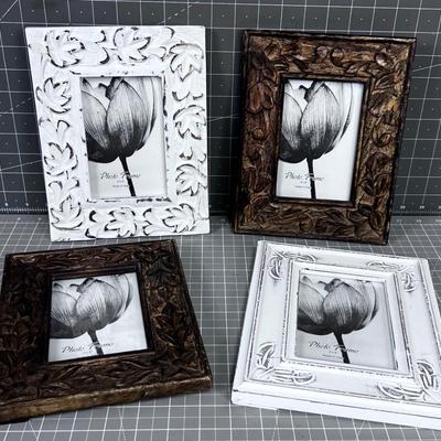 4 x 6 Carve and Natural FRAMES  (4) 