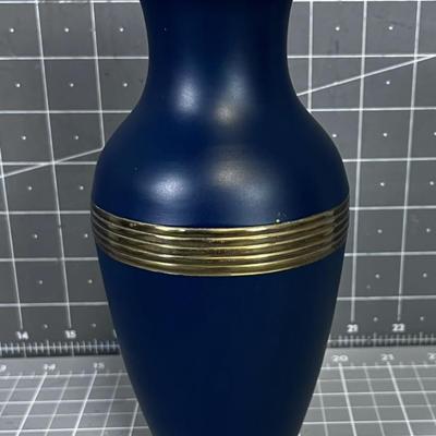 Brass Enameled Vase, VINTAGE Pier One