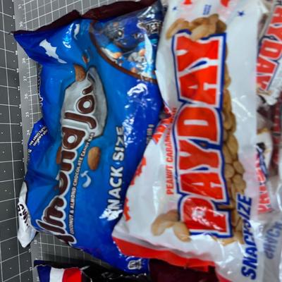 Candy: Snickers, Mound, Almond Joy 
