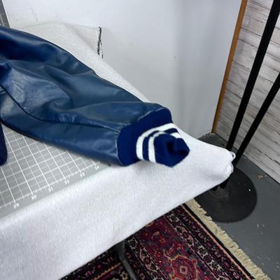 D and a Letter in Football - BLUE Color Letterman's Jacket