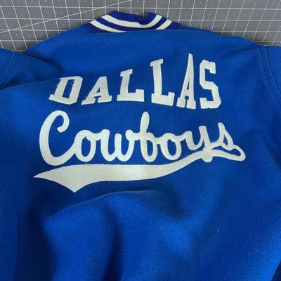 Dallas Cowboys Flannel Letterman's Jacket 