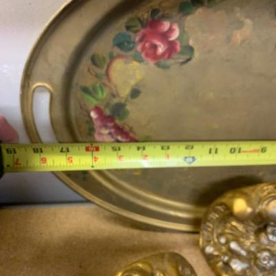 Vintage Decor Lot Terra Cotta Wall Hanger Bookends Tray