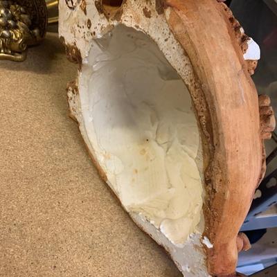 Vintage Decor Lot Terra Cotta Wall Hanger Bookends Tray