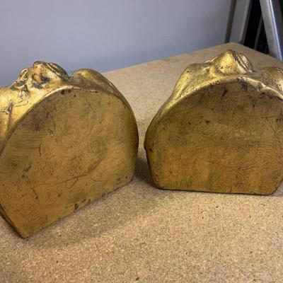 Vintage Decor Lot Terra Cotta Wall Hanger Bookends Tray