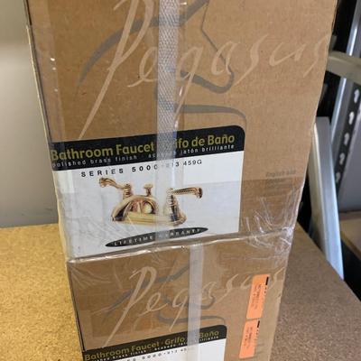 TWO New In Box Brass Bathroom Faucetts