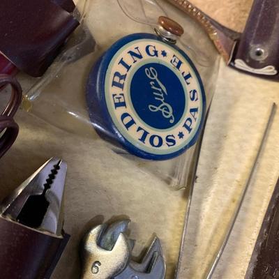 Vintage Hozan Soldering Tool Kit In Case