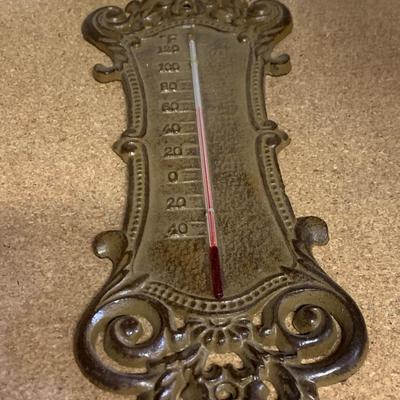 Cast Metal Outdoor Thermometer