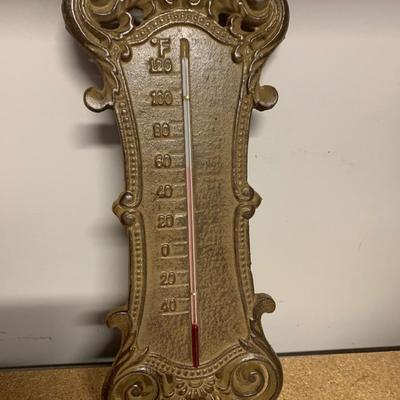 Cast Metal Outdoor Thermometer