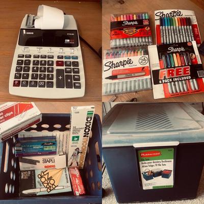 Office Supply Variety incl. NIB Shredder, Canon Calculator, & Much More (O-MG)