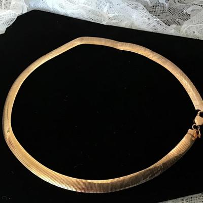 Dyadema Bronze Gold Tone Italy Necklace Reversible