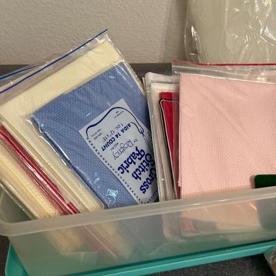 B-8- Crosstitch & yarn