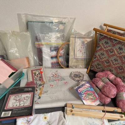 B-8- Crosstitch & yarn