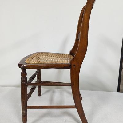 Antique Cane Seat Side Chair