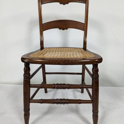 Antique Cane Seat Side Chair