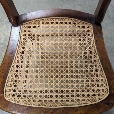 Antique Cane Seat Side Chair