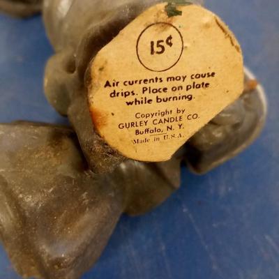 LOT 128 LOT OF VINTAGE GURLY CANDLES