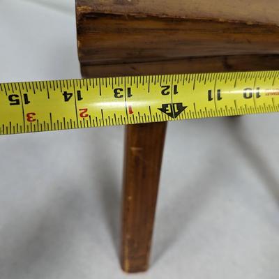 Hand Carved Wooden Foot Stool