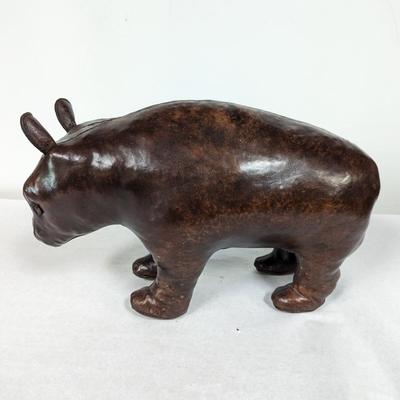 Large Leather Brown Bear