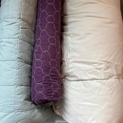 B27- Twin size blankets (one is down feather)