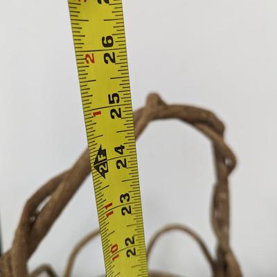 Hand Made Twisted Root Vine Basket