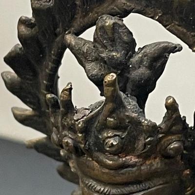 Antique Bronze Hindu God Statue