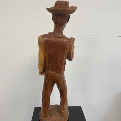 Vintage Carved Male Folk Art style Sculpture 21