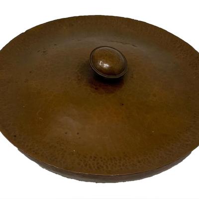 Native American Hammered Copper Bowl / Lid