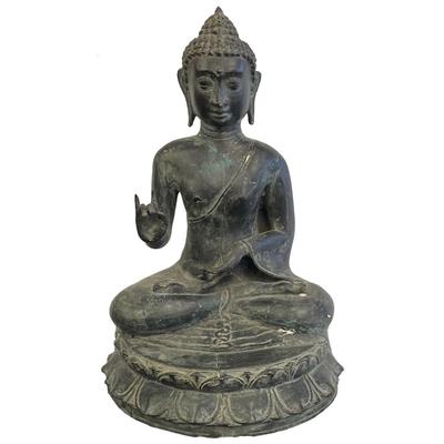 Antique Bronze Sitting Buddha